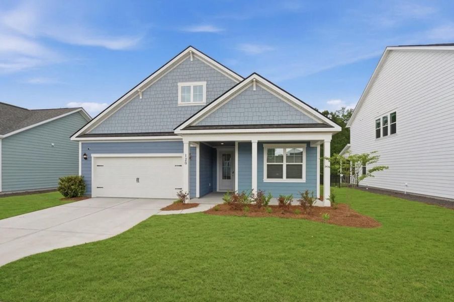 Front exterior of a new home in Sheep Island, Summerville, SC, highlighting curb appeal (Image 23).