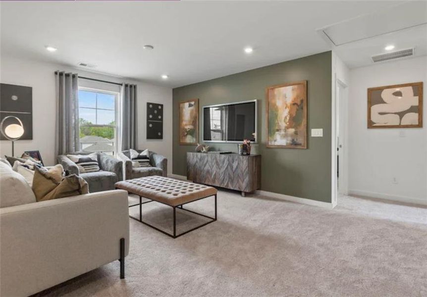 Furnished interior view inside a new home in Reserve at Gum Springs, Jefferson (Image 15).