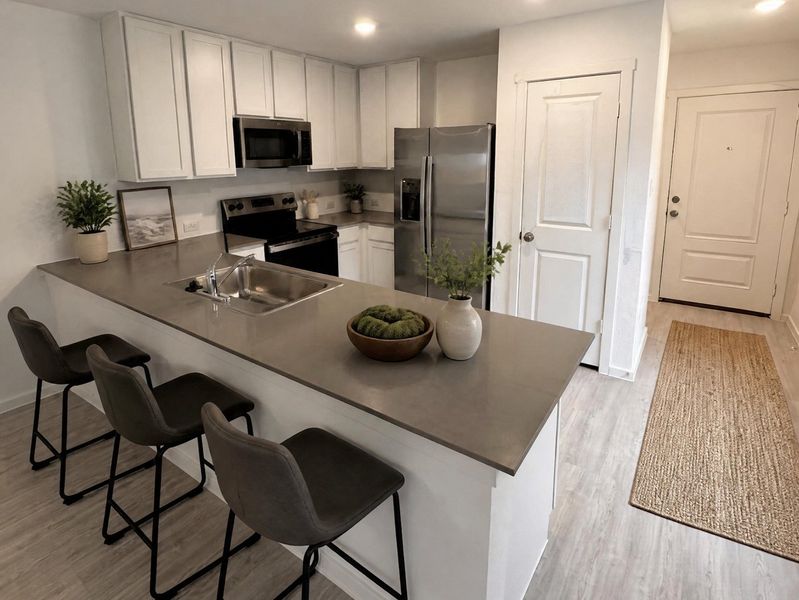 Furnished interior view inside a new home in Sapphire Grove, San Antonio (Image 9).