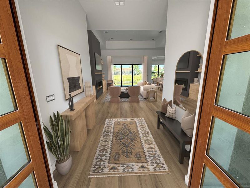 Furnished interior view inside a new home in , Rotonda West (Image 24).