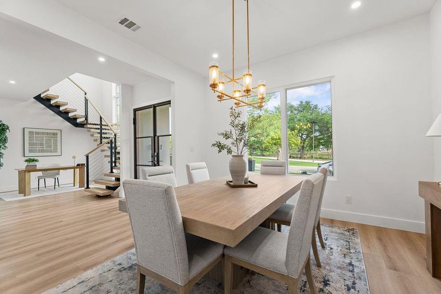 Furnished interior view inside a new home in , Farmers Branch (Image 5).