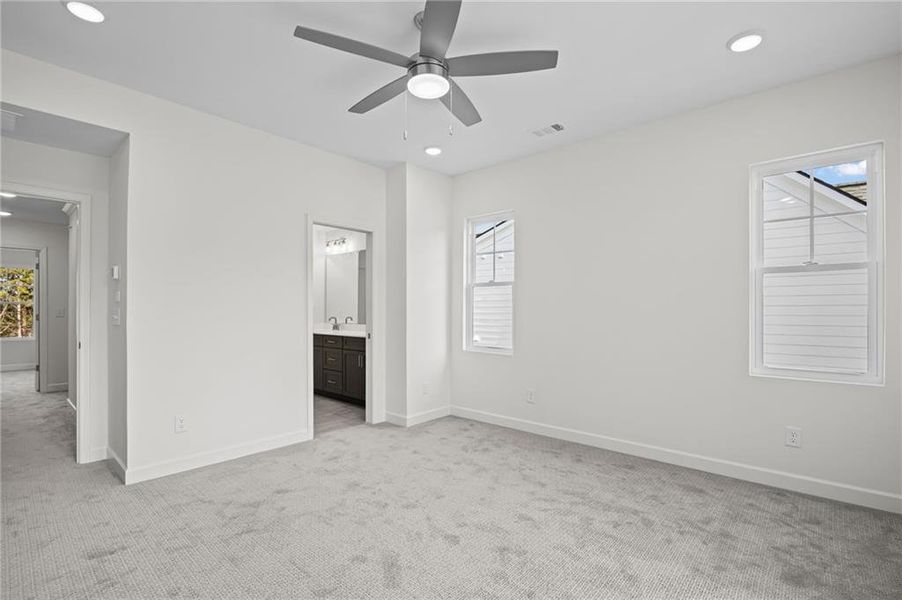 Spacious, unfurnished interior of a new home in The Village at River Green, Canton (Image 38).