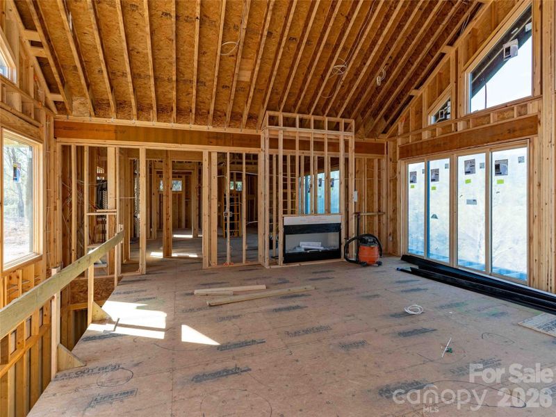 In-progress construction of a new home in , Mill Spring, NC (Image 18).