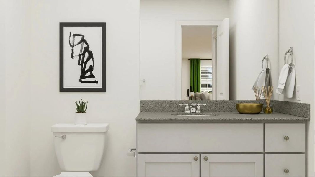 Furnished interior view inside a new home in Plum Creek North, Kyle (Image 10).