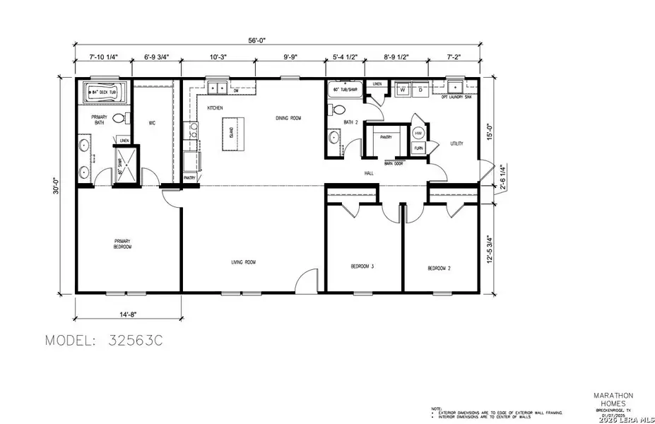 2D floor plan layout of this home in , San Antonio, TX (Image 3).