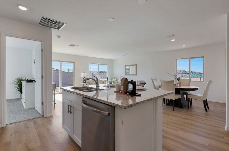 Furnished interior view inside a new home in Cross Creek Ranch, Coolidge (Image 7).