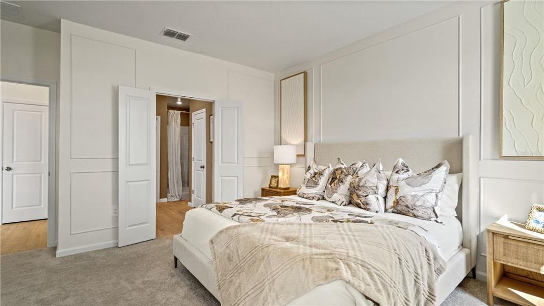 Furnished interior view inside a new home in Wellness Ridge, Clermont (Image 23). Furnished interior view inside a new home in Wellness Ridge, Clermont (Image 23).