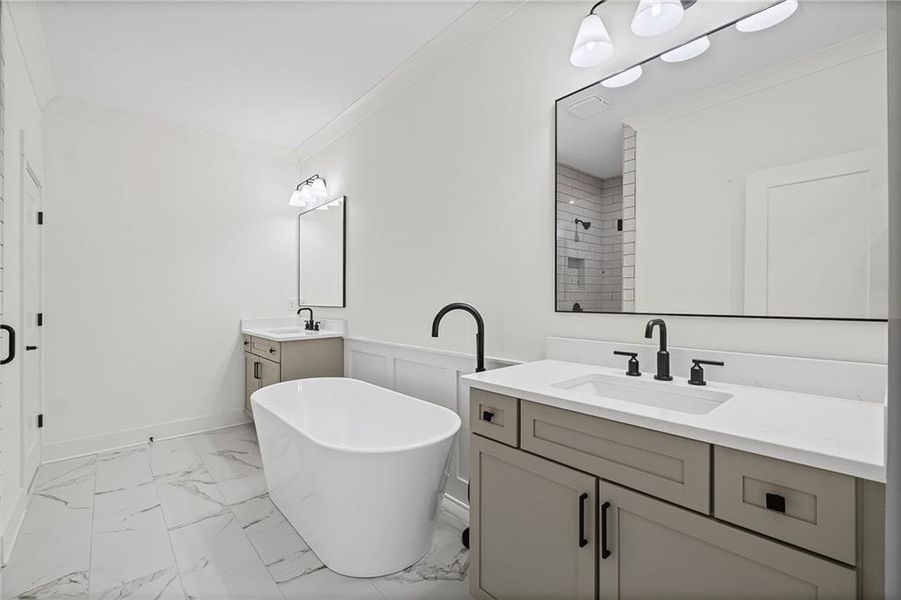 Furnished interior view inside a new home in Devin's Shire - A Kennesaw Tradition, Kennesaw (Image 6).