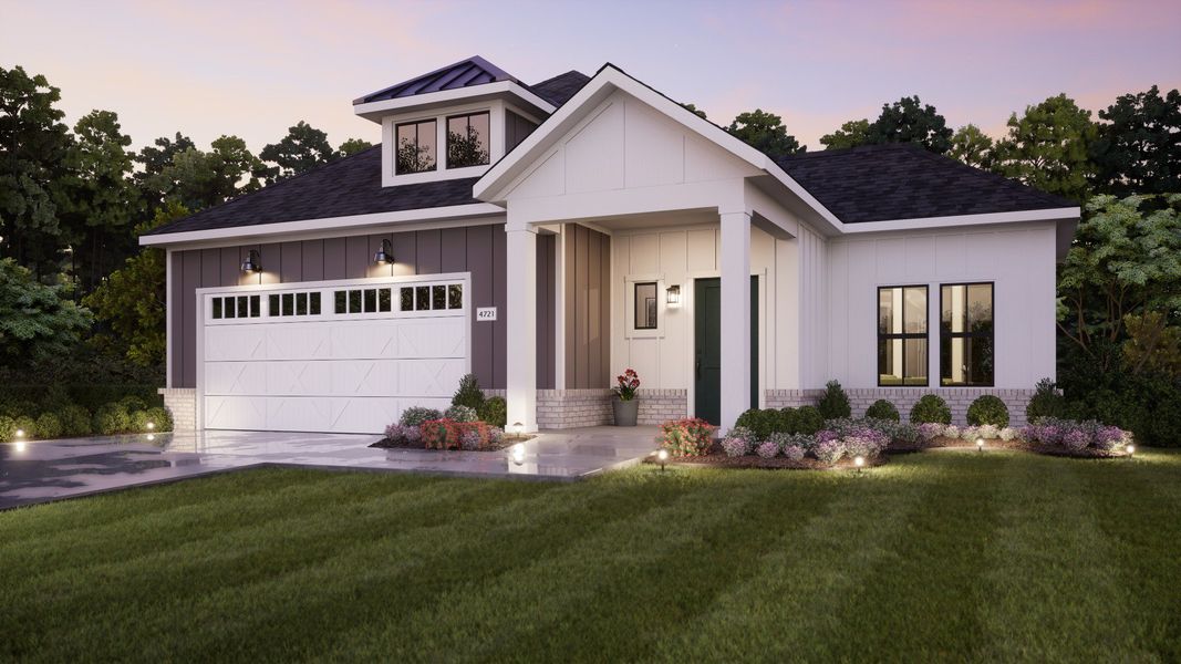 Representative exterior photo of a completed home built from the Palazzo by Epcon Communities in The Courtyards at Redbud Lane, Holly Springs, GA (Image 30).