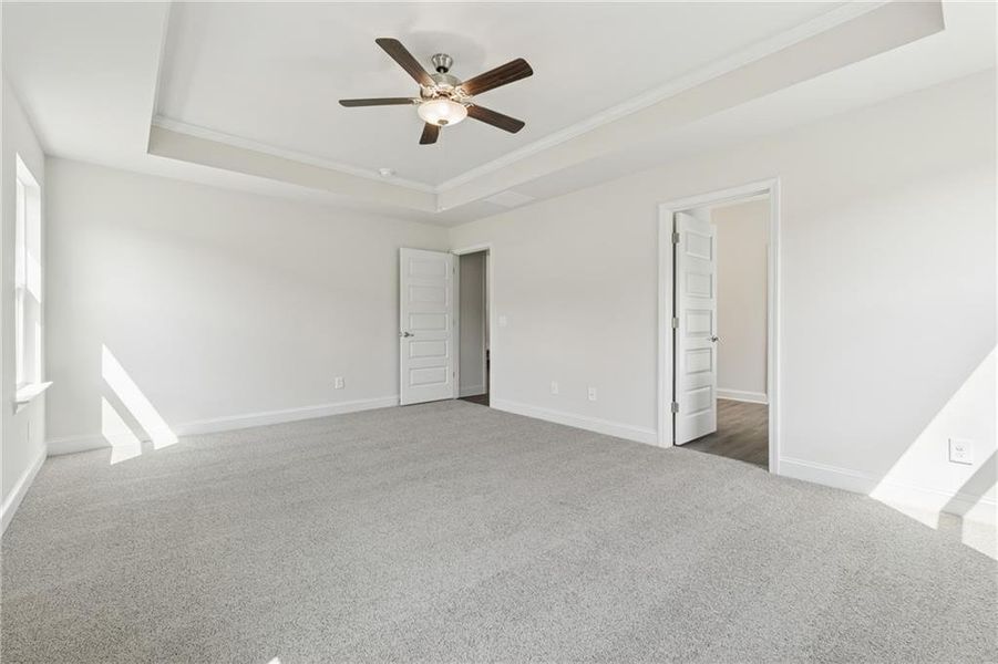 Spacious, unfurnished interior of a new home in Park Place, Bowdon (Image 7). Spacious, unfurnished interior of a new home in Park Place, Bowdon (Image 7).
