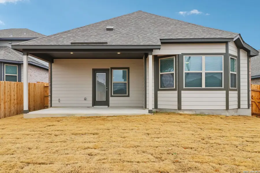 Exterior details and patio area of a home in Kallison Ranch, San Antonio (Image 3).