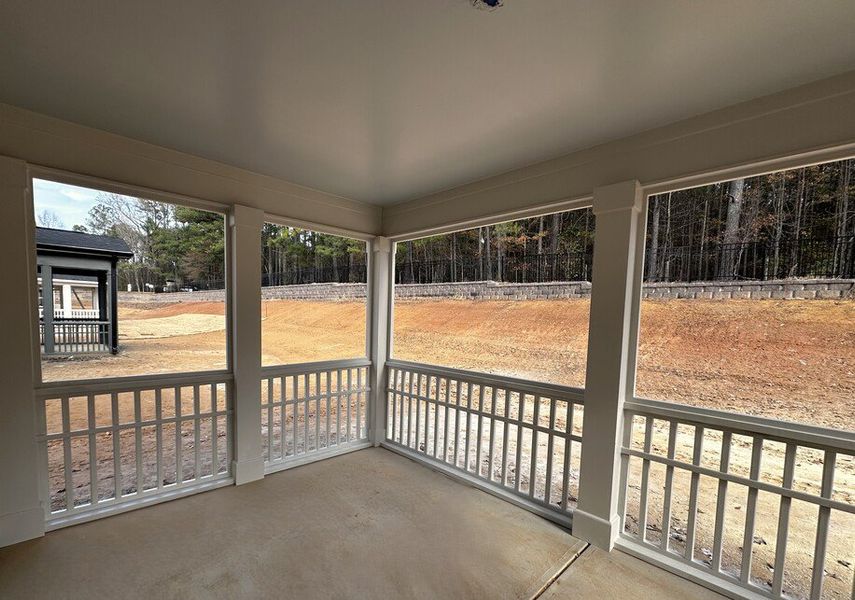 Screened Patio Construction Progress