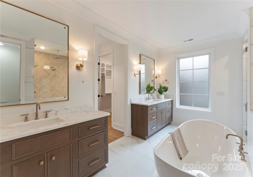 Furnished interior view inside a new home in , Charlotte (Image 8).