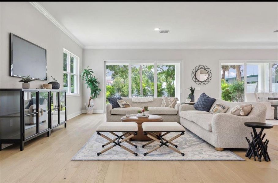 Furnished interior view inside a new home in , Tampa (Image 11). Furnished interior view inside a new home in , Tampa (Image 11).