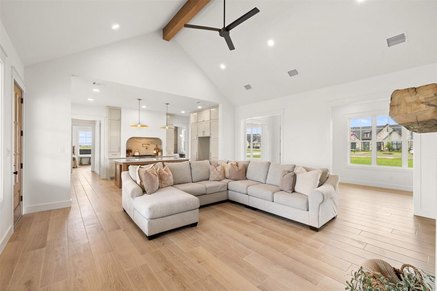 Furnished interior view inside a new home in , Snook (Image 35).
