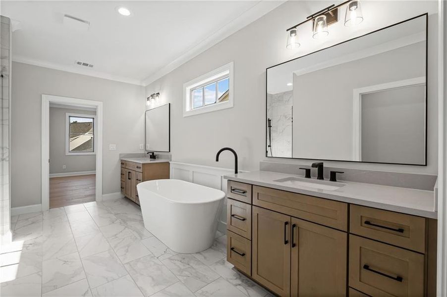 Furnished interior view inside a new home in , Canton (Image 12).