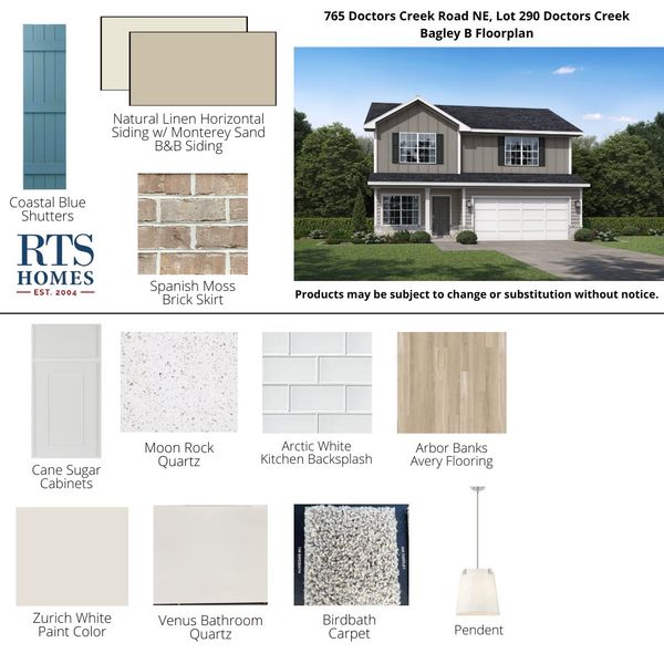 2D floor plan layout of this home in Doctor's Creek, Ludowici, GA (Image 3). 2D floor plan layout of this home in Doctor's Creek, Ludowici, GA (Image 3).
