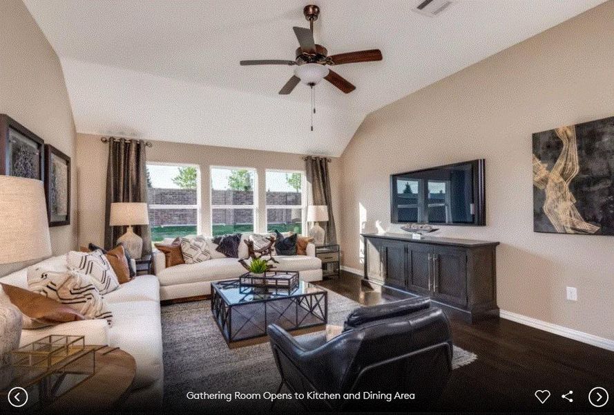 Photo of Pulte model home with same floor plan, not of actual home listed. Photo of Pulte model home with same floor plan, not of actual home listed.