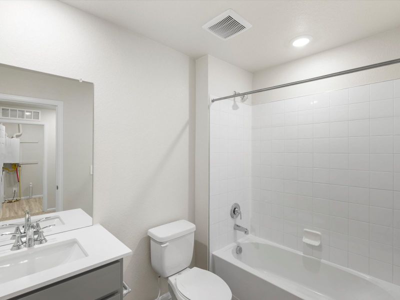 Furnished interior view inside a new home in Horizon Uptown: The Meadow Collection, Aurora (Image 6). Furnished interior view inside a new home in Horizon Uptown: The Meadow Collection, Aurora (Image 6).