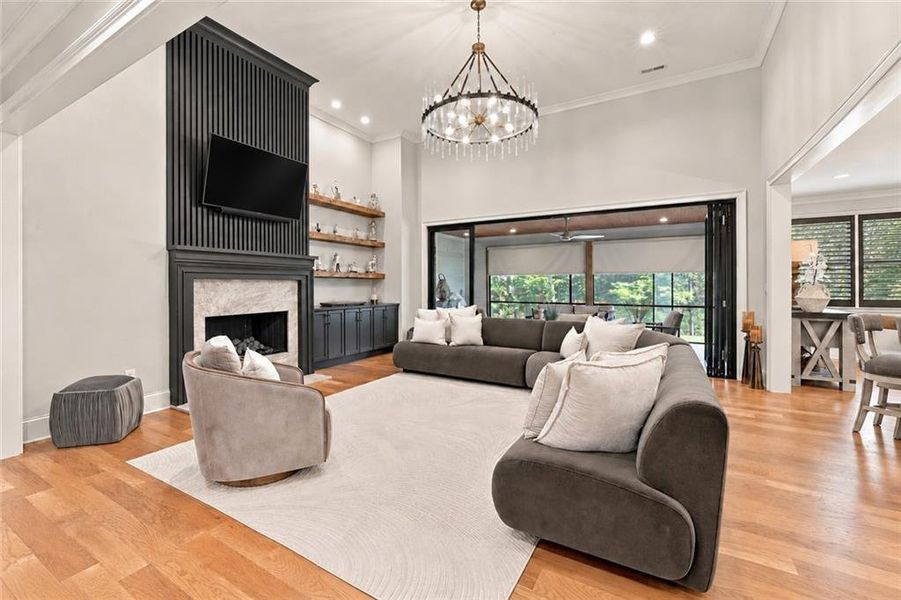 Furnished interior view inside a new home in , Newnan (Image 19).
