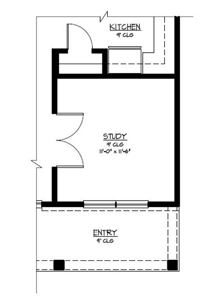 Optional Study in lieu of living room