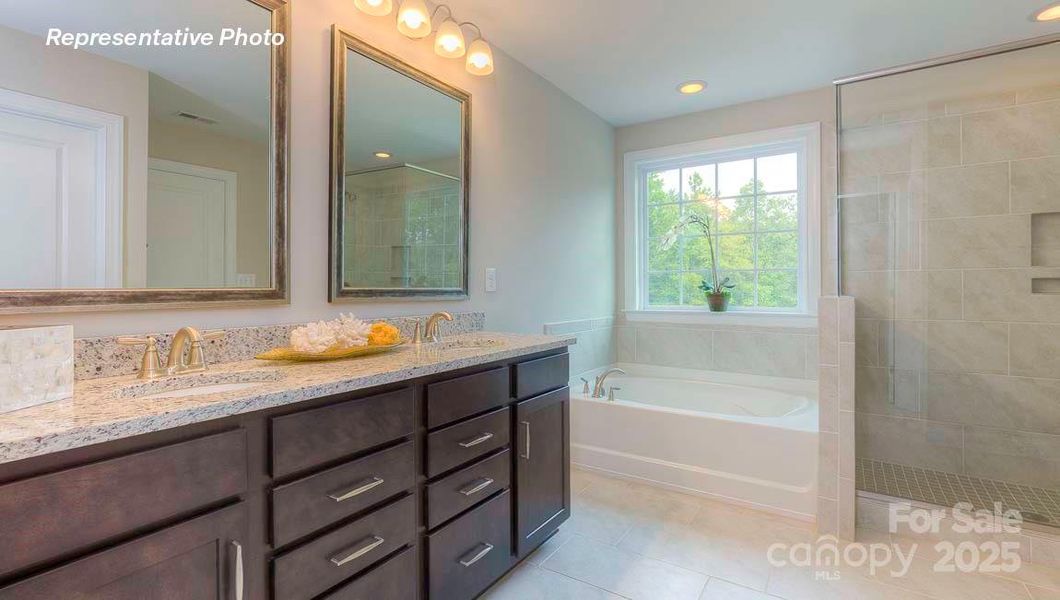 Furnished interior view inside a new home in Sanctuary at Southgate, Indian Trail (Image 16).