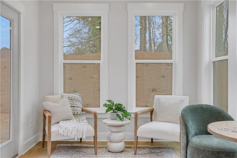 Furnished interior view inside a new home in Villas at Dawsonville, Dawsonville (Image 29).
