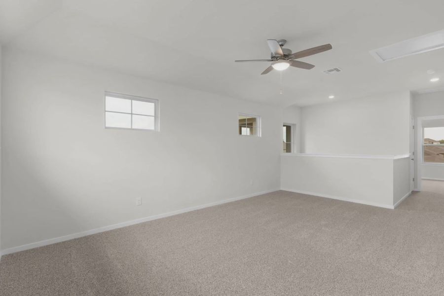Representative unfurnished interior of a home built from the Madison by Chesmar Homes in University Heights, McKinney (Image 19).