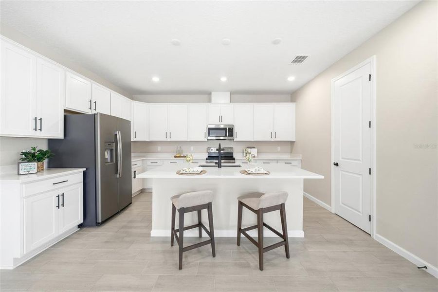 Furnished interior view inside a new home in , Haines City (Image 10).