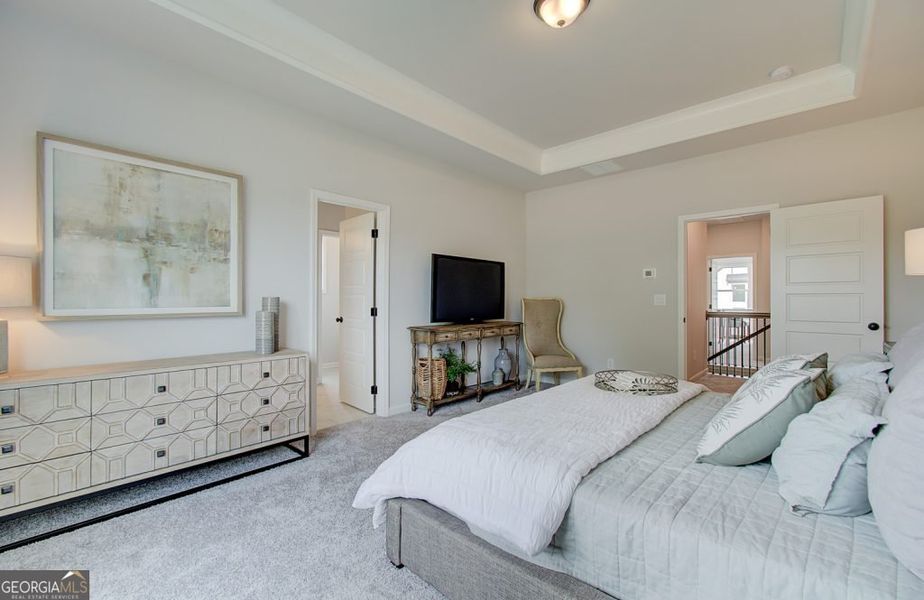 Furnished interior view inside a new home in The Towns at Auburn Station West, Auburn (Image 15).
