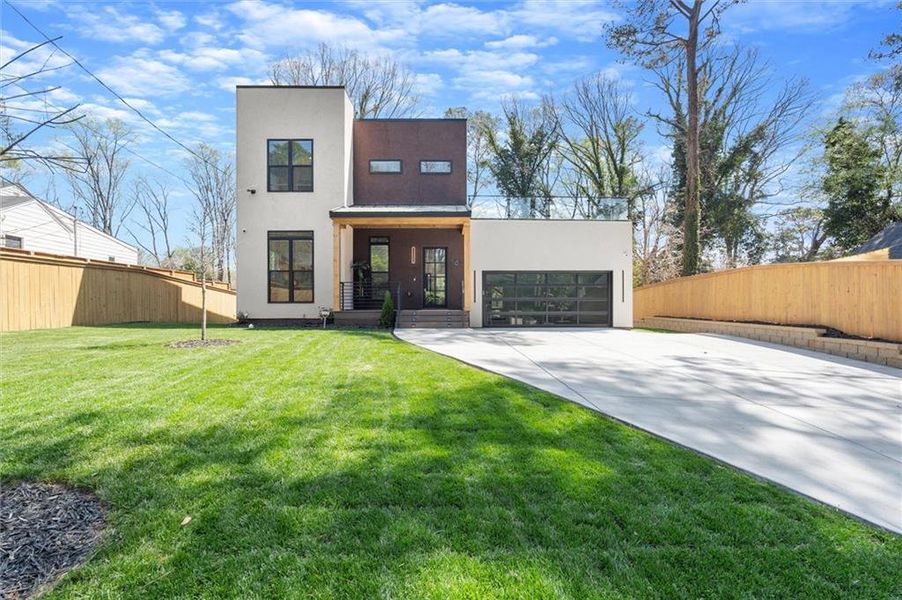 Front exterior of a new home in , Atlanta, GA, highlighting curb appeal (Image 25). Front exterior of a new home in , Atlanta, GA, highlighting curb appeal (Image 25).