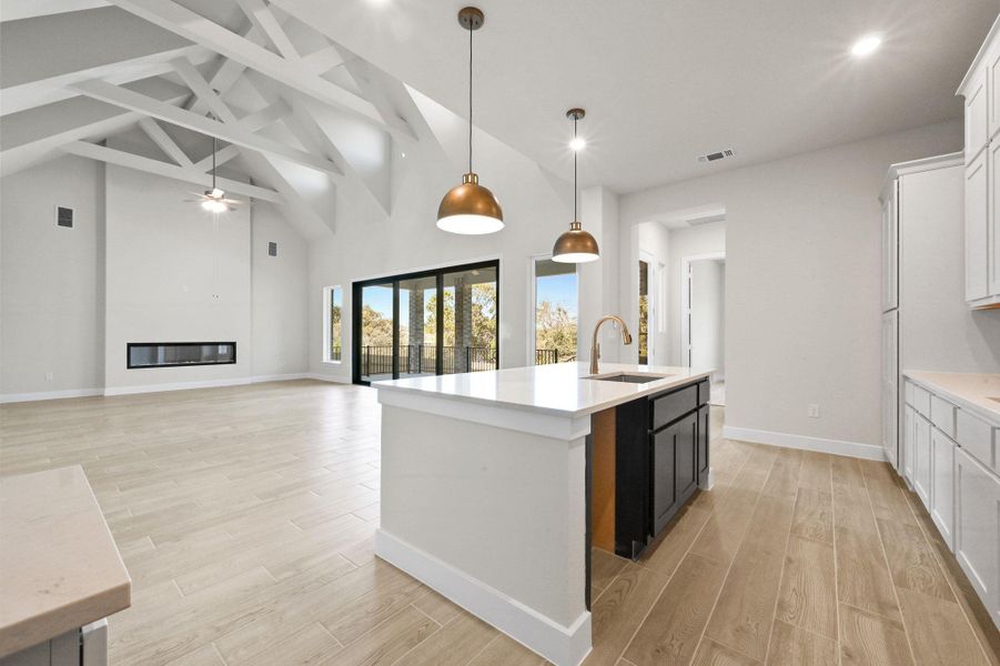 Furnished interior view inside a new home in Santa Rita Ranch, Liberty Hill (Image 10).