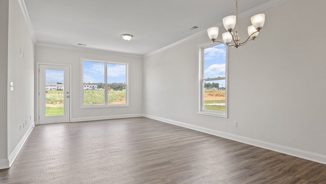 Spacious, unfurnished interior of a new home in Skybrook Corners, Huntersville (Image 11).