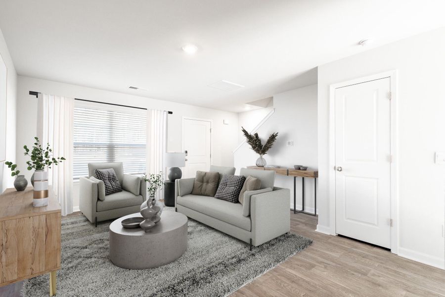Furnished interior view inside a new home in Center Pointe, Santee (Image 8).