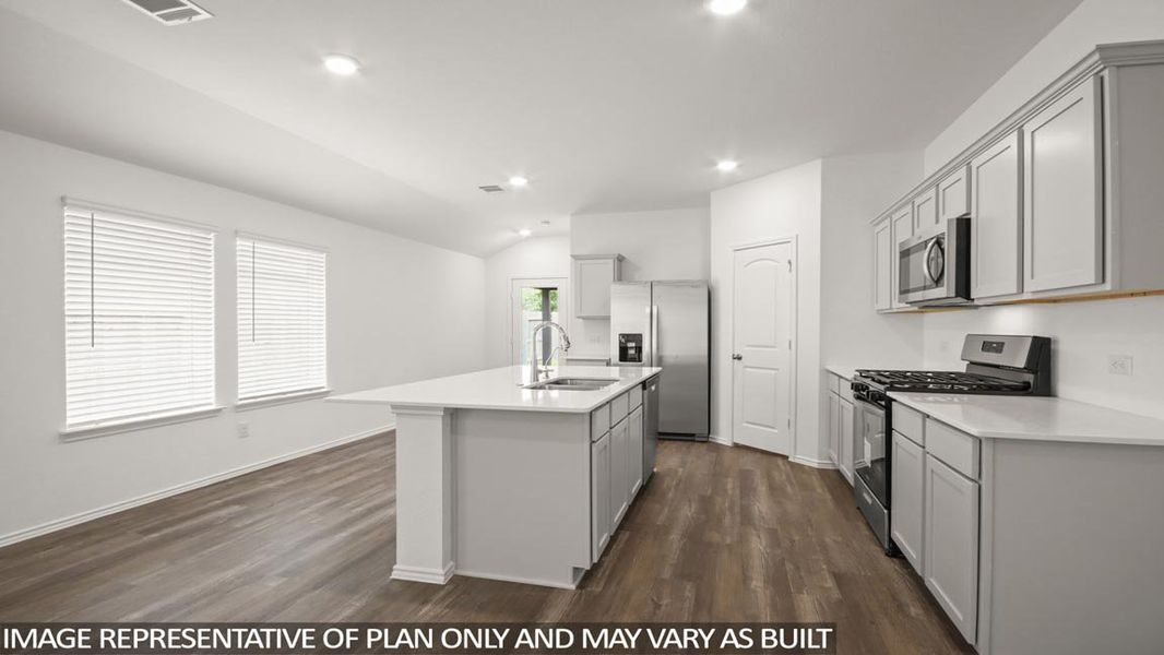 Furnished interior view inside a new home in Venetian Pines, Conroe (Image 4).