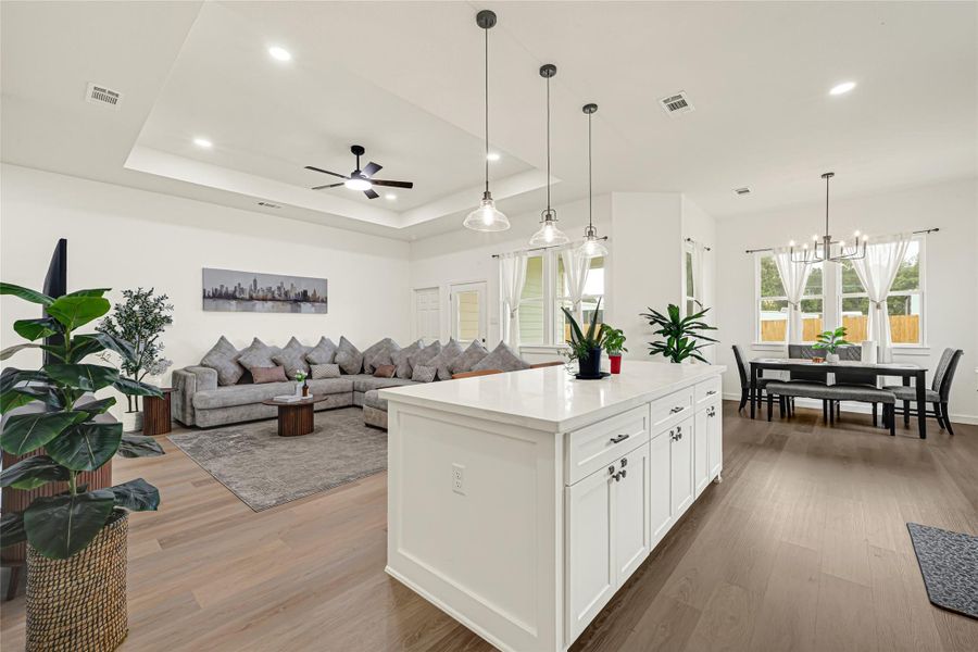 Furnished interior view inside a new home in , Conroe (Image 6).