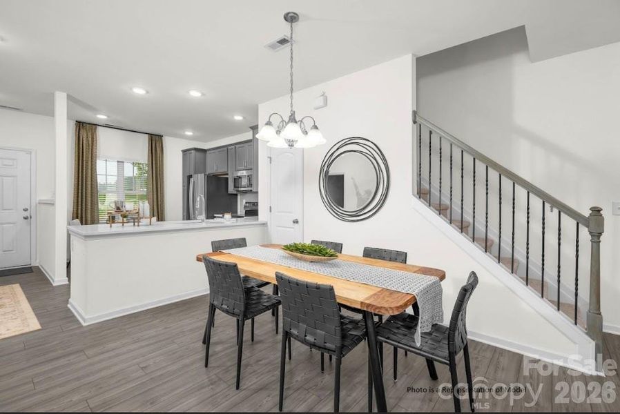 Furnished interior view inside a new home in Sierra Ridge, Gastonia (Image 4).