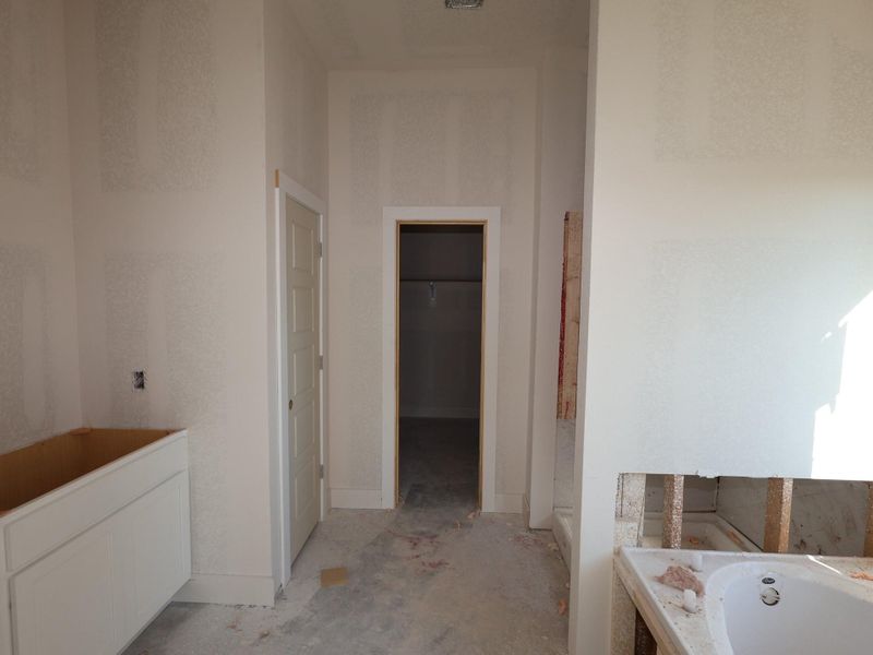 In-progress construction of a new home in Lago Mar, Santa Fe, TX (Image 8).