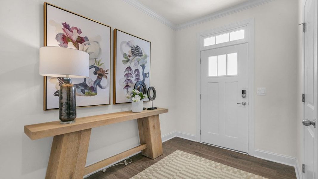 Representative furnished interior of a home built from the HARTWELL by D.R. Horton in Eagle Creek, Fuquay Varina (Image 4).