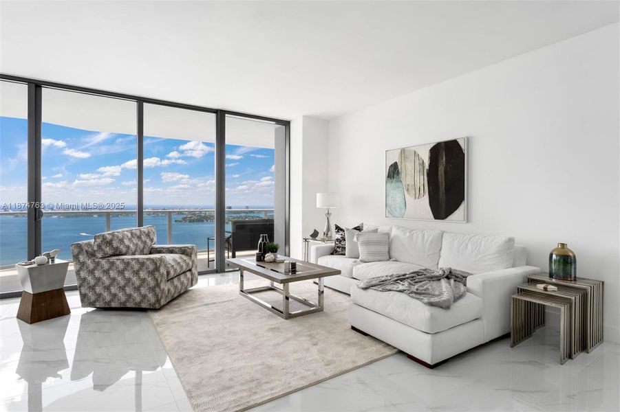 Furnished interior view inside a new home in Aria Reserve, Miami (Image 11).