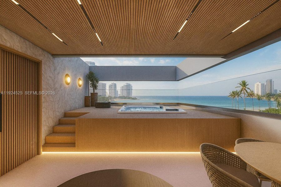 Exterior details and patio area of a home in , Hollywood (Image 3).