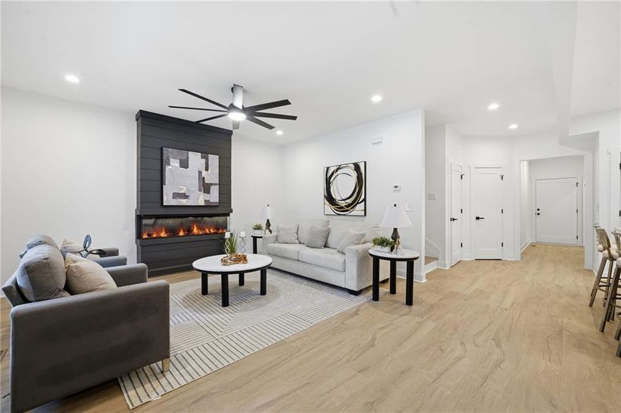 Furnished interior view inside a new home in , Atlanta (Image 8). Furnished interior view inside a new home in , Atlanta (Image 8).