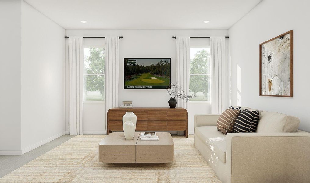 Cozy great room (*Artist rendering used for illustration purposes only.)