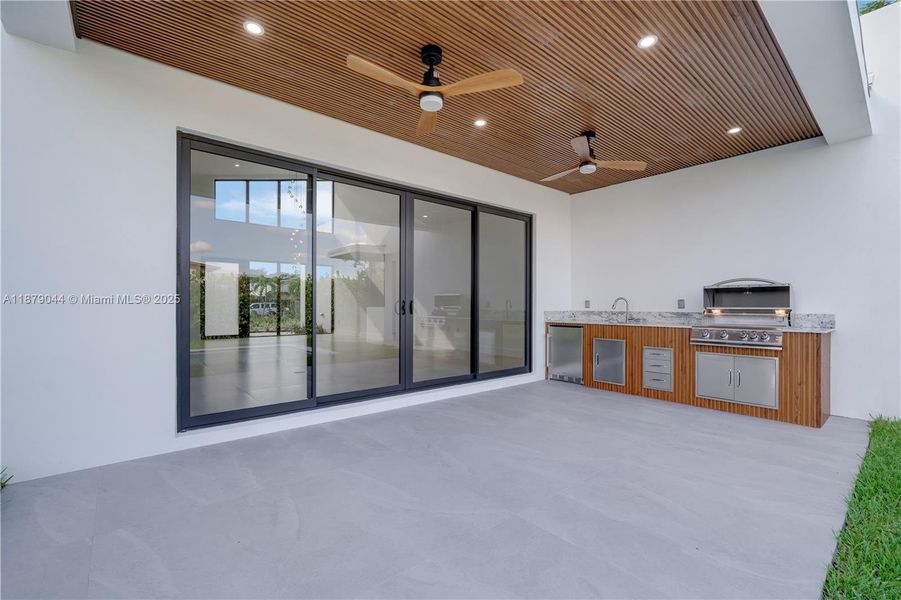 Exterior details and patio area of a home in , Miami (Image 23). Exterior details and patio area of a home in , Miami (Image 23).