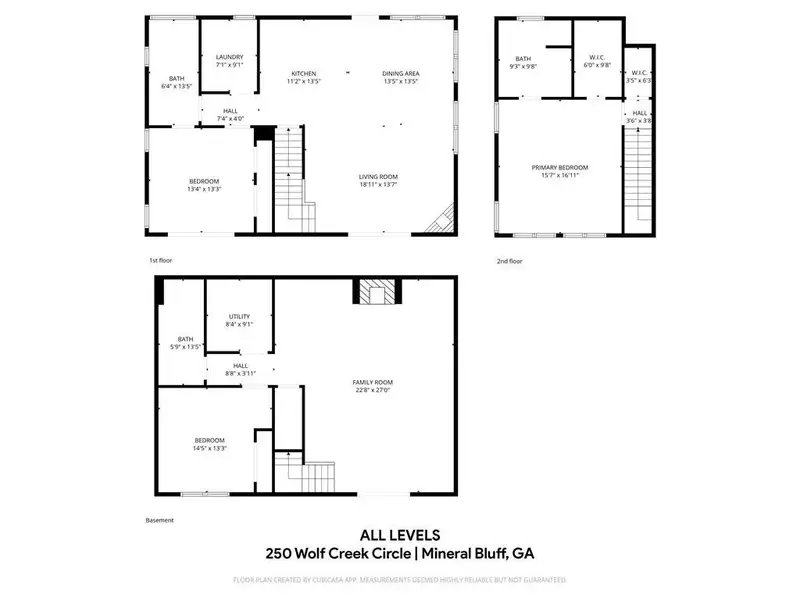 2D floor plan layout of this home in , Mineral Bluff, GA (Image 5).