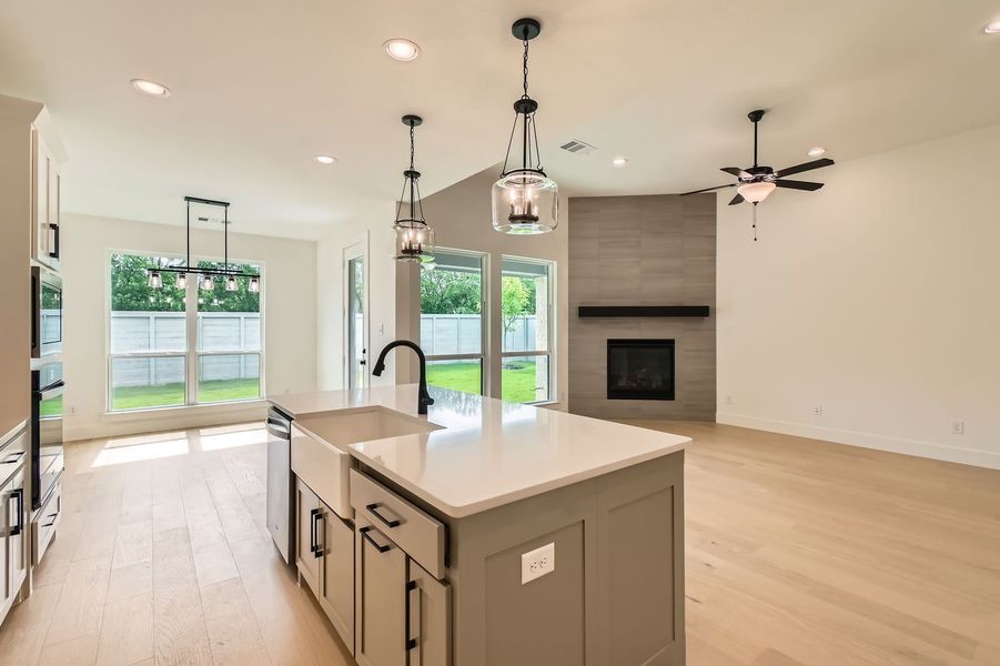 Plan 1560 Representative Photo - Kitchen/Living Room/Dining Area Plan 1560 Representative Photo - Kitchen/Living Room/Dining Area