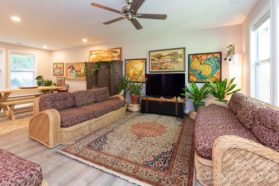 Living and dining space. Living and dining space.