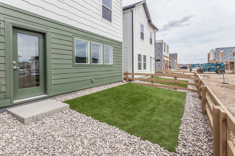 Exterior details and patio area of a home in Bloom, Fort Collins (Image 32).