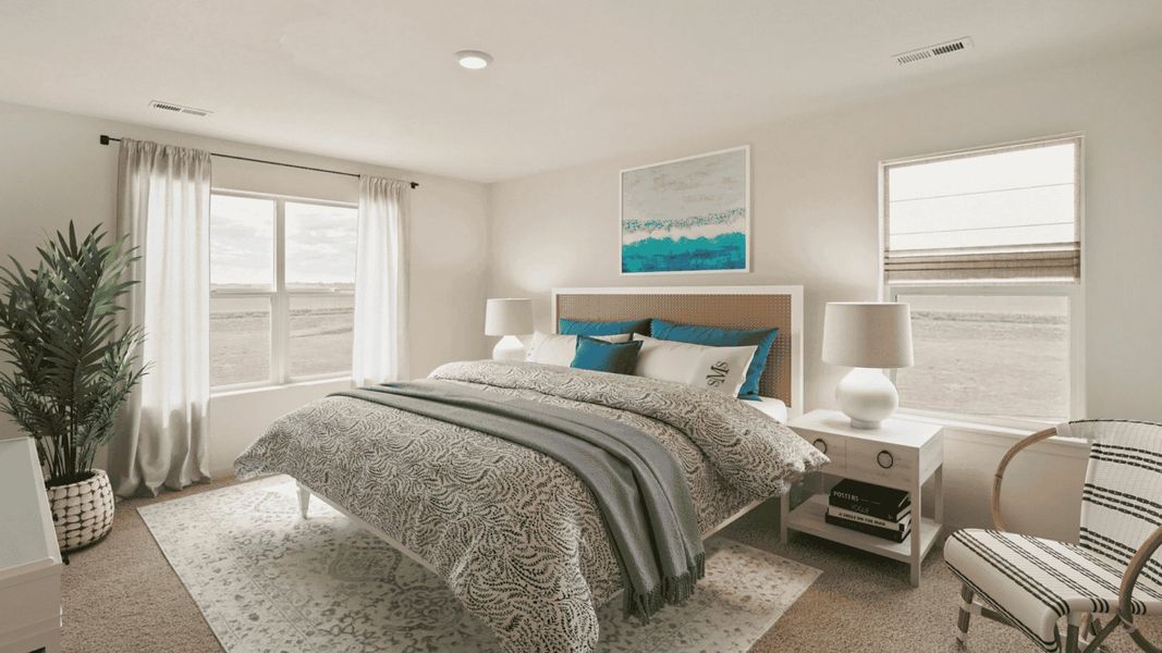 Furnished interior view inside a new home in Spring Valley Ranch, Elizabeth (Image 12).