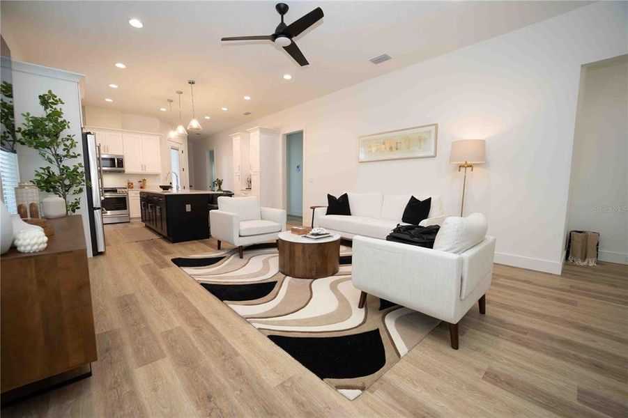 Furnished interior view inside a new home in , Oxford (Image 5).